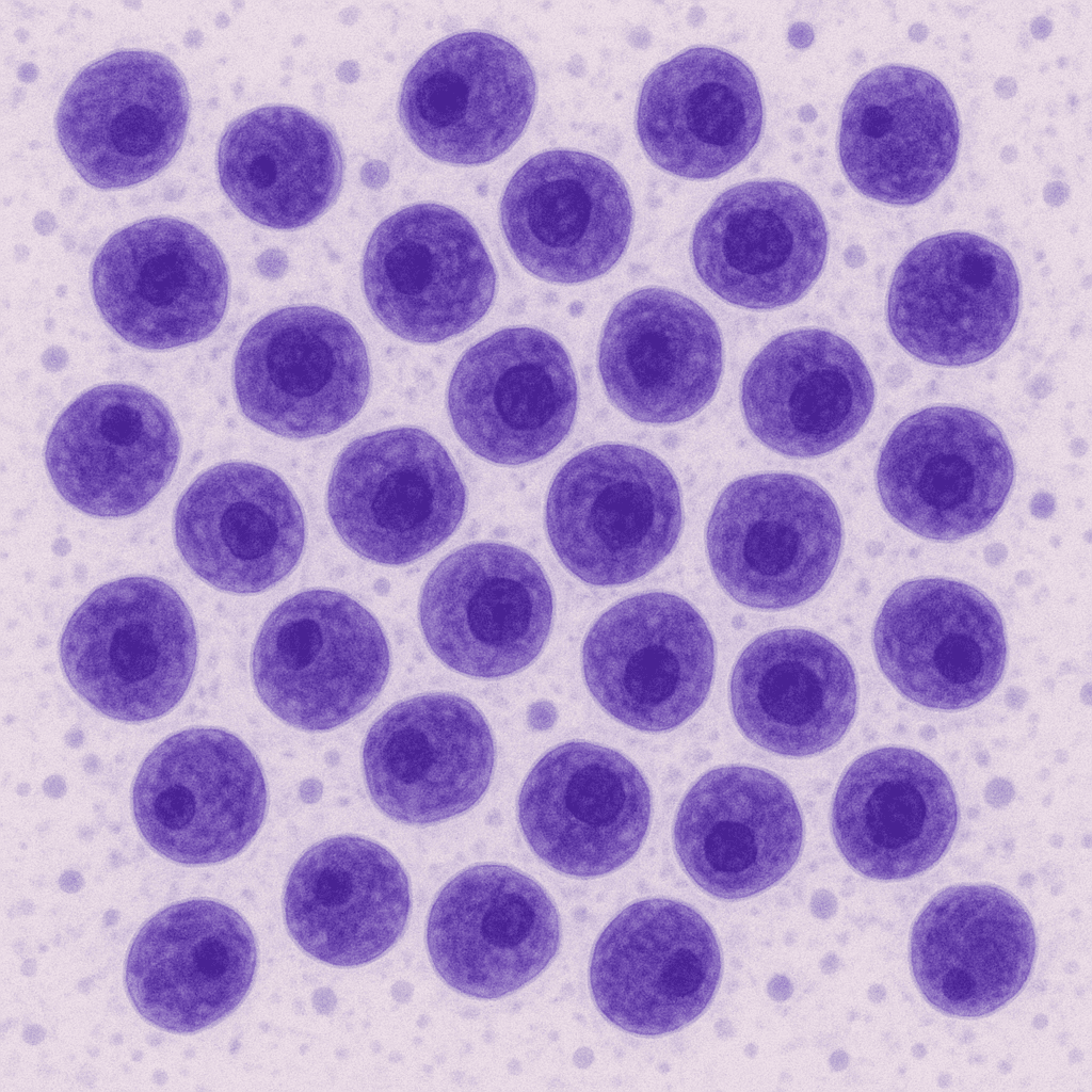Microscopic view of Ewing Sarcoma cells